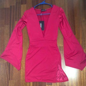 PINK LONG SLEEVE DRESS